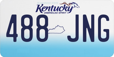 KY license plate 488JNG