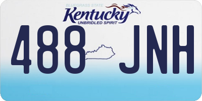 KY license plate 488JNH