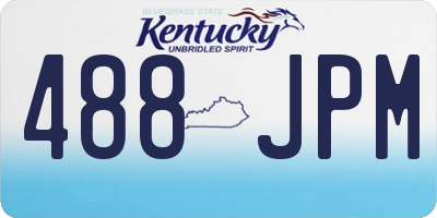 KY license plate 488JPM