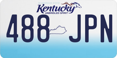 KY license plate 488JPN