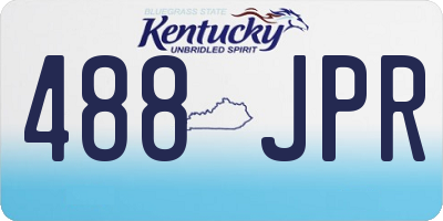 KY license plate 488JPR