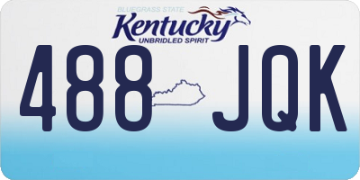 KY license plate 488JQK