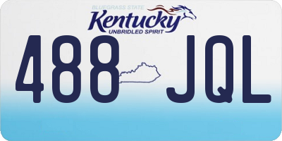 KY license plate 488JQL