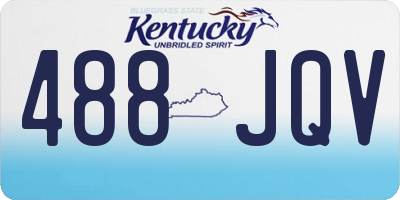 KY license plate 488JQV