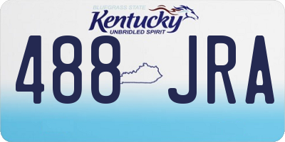 KY license plate 488JRA