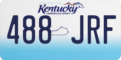 KY license plate 488JRF