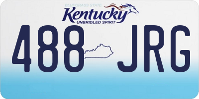 KY license plate 488JRG