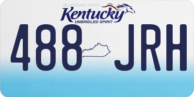 KY license plate 488JRH
