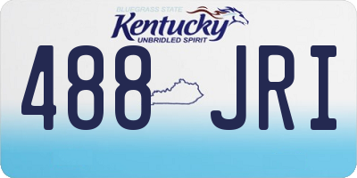 KY license plate 488JRI