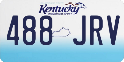 KY license plate 488JRV