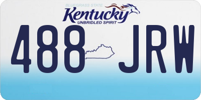 KY license plate 488JRW