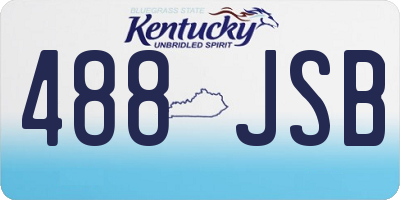 KY license plate 488JSB