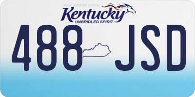 KY license plate 488JSD
