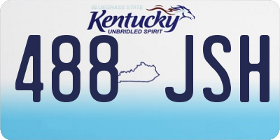 KY license plate 488JSH