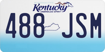 KY license plate 488JSM