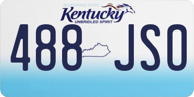 KY license plate 488JSO