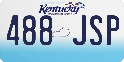 KY license plate 488JSP