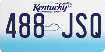 KY license plate 488JSQ