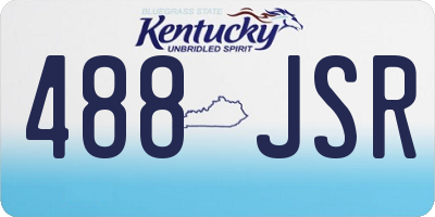 KY license plate 488JSR