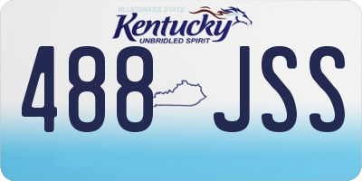 KY license plate 488JSS