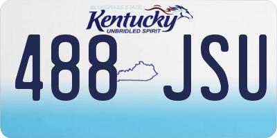 KY license plate 488JSU