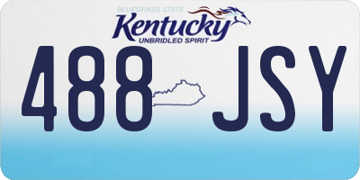 KY license plate 488JSY