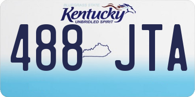 KY license plate 488JTA