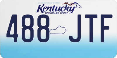 KY license plate 488JTF