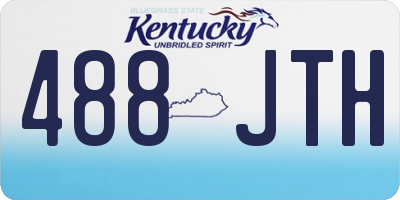 KY license plate 488JTH