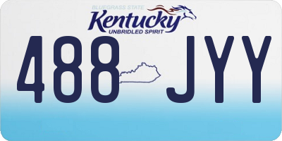 KY license plate 488JYY