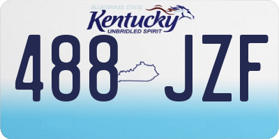 KY license plate 488JZF