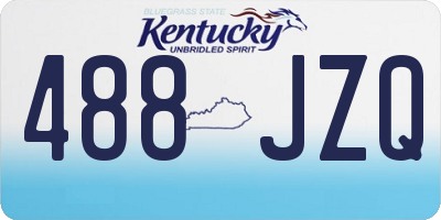 KY license plate 488JZQ