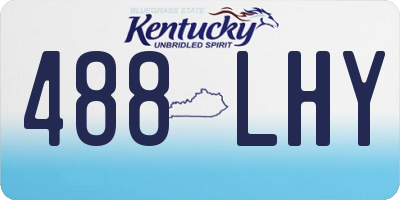 KY license plate 488LHY