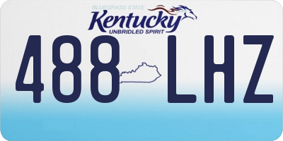 KY license plate 488LHZ