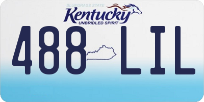 KY license plate 488LIL