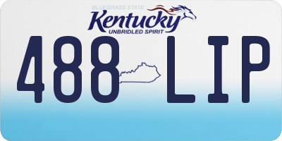 KY license plate 488LIP