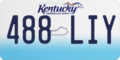 KY license plate 488LIY