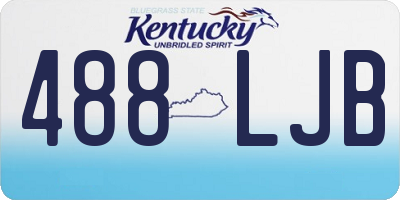KY license plate 488LJB