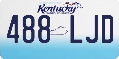 KY license plate 488LJD