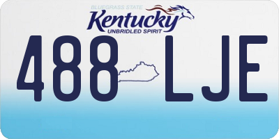 KY license plate 488LJE