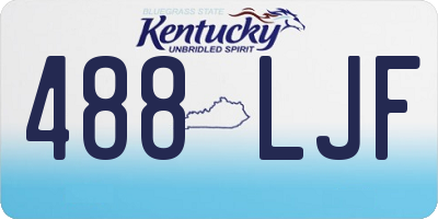 KY license plate 488LJF