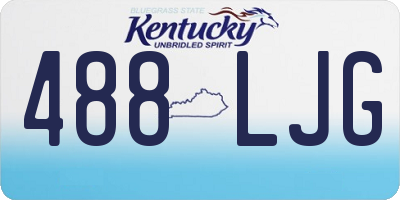 KY license plate 488LJG