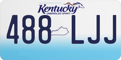 KY license plate 488LJJ