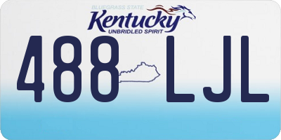 KY license plate 488LJL