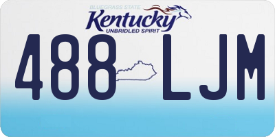 KY license plate 488LJM