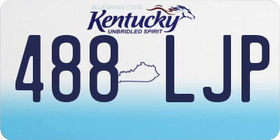 KY license plate 488LJP