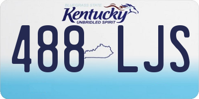 KY license plate 488LJS