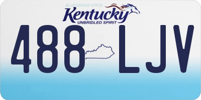 KY license plate 488LJV