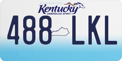 KY license plate 488LKL