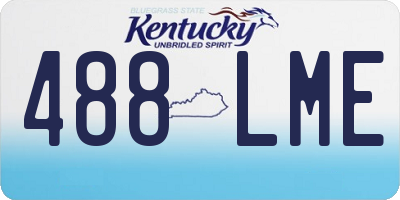 KY license plate 488LME